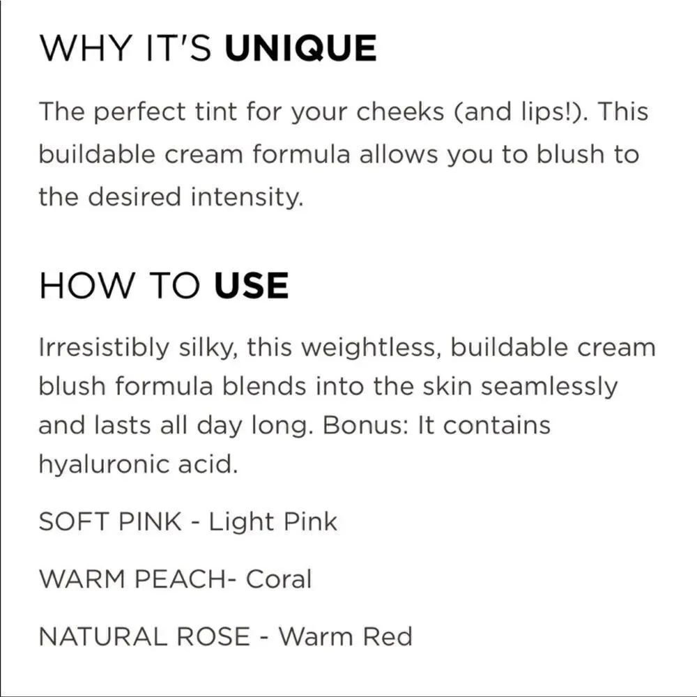 🌟$15 Dominique Cosmetics Cream Blush - SOFT PINK